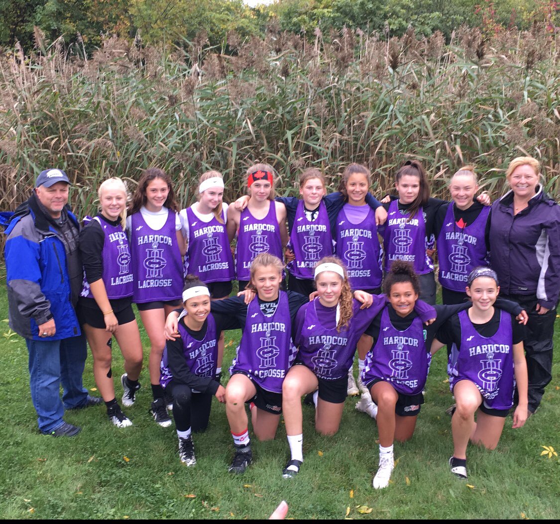 HardCorLax's tweet photo. Our girl’s 7/8 TEAM was in Roch. NY yest. 4 some fallball at the Halloween Hustle. Ladies had a successful day going 3-0-1. Huge thx to coach Bob and mgr @CindyIngramLLB for their leadership and guidance. Cheers to Morgan, Mac & Kennedy for playing net! #HardCorNation #Unselfish https://t.co/E1kbeO5p85