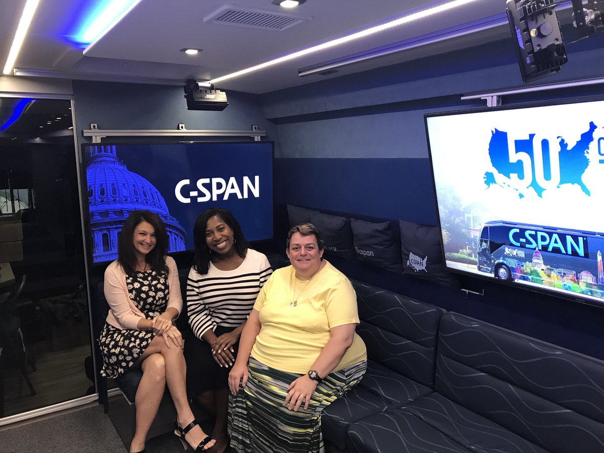 HPSHumanities's tweet photo. @cspanbus Big thank you to this wonderful crew for showing @PathwaysAcad students how history/social studies looks in the real world. #socialstudies #historyteacher #learning https://t.co/YYIP4Mb0ur