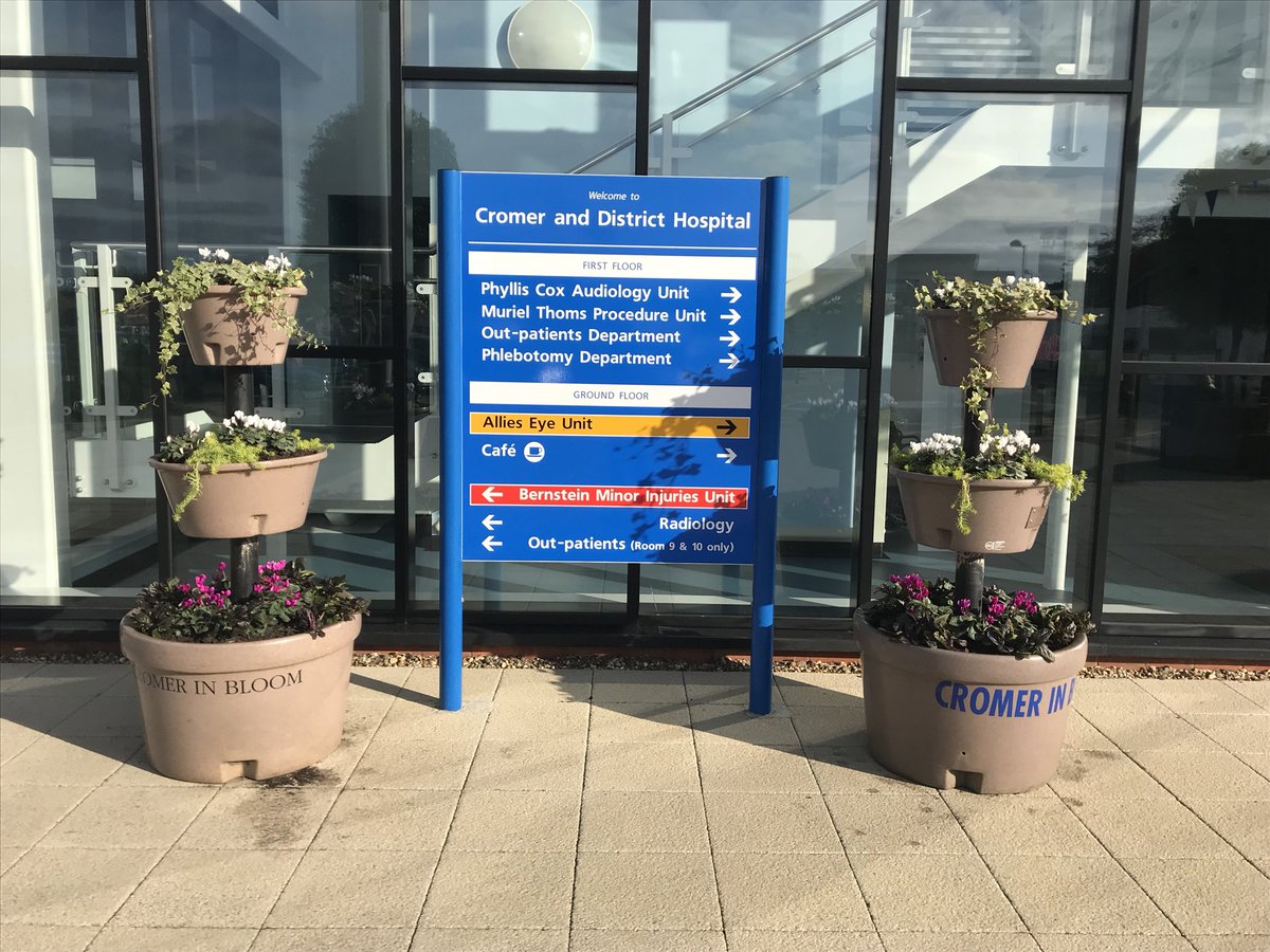 Lovely planters for #cromerinbloom filled by the Cromer Community &amp; Hospital Friends
