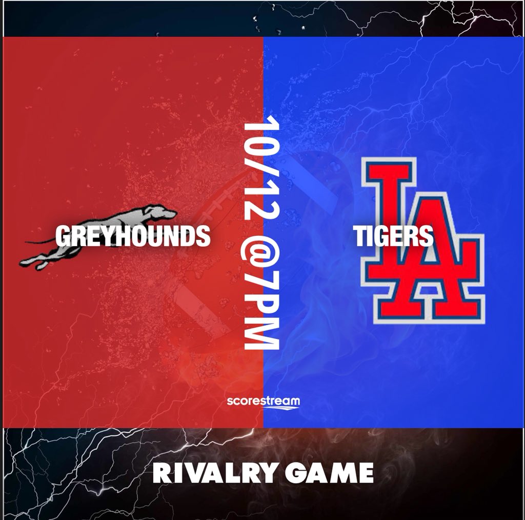 LATigers_'s tweet photo. It’s Week 7 &amp; This Friday your LA Tigers will go to war in District Play with The Defending Class 2A State Champion Welsh Greyhounds. The Tigers are not only looking to keep their District Record intact but to end a 6 game losing streak with their arch-rivals. #BeatWelsh https://t.co/zNBtgd5fW9
