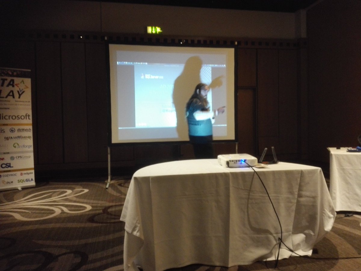 MikeyBronowski's tweet image. @KoprowskiT at #SQLRelay #DataRelay #Newcastle
