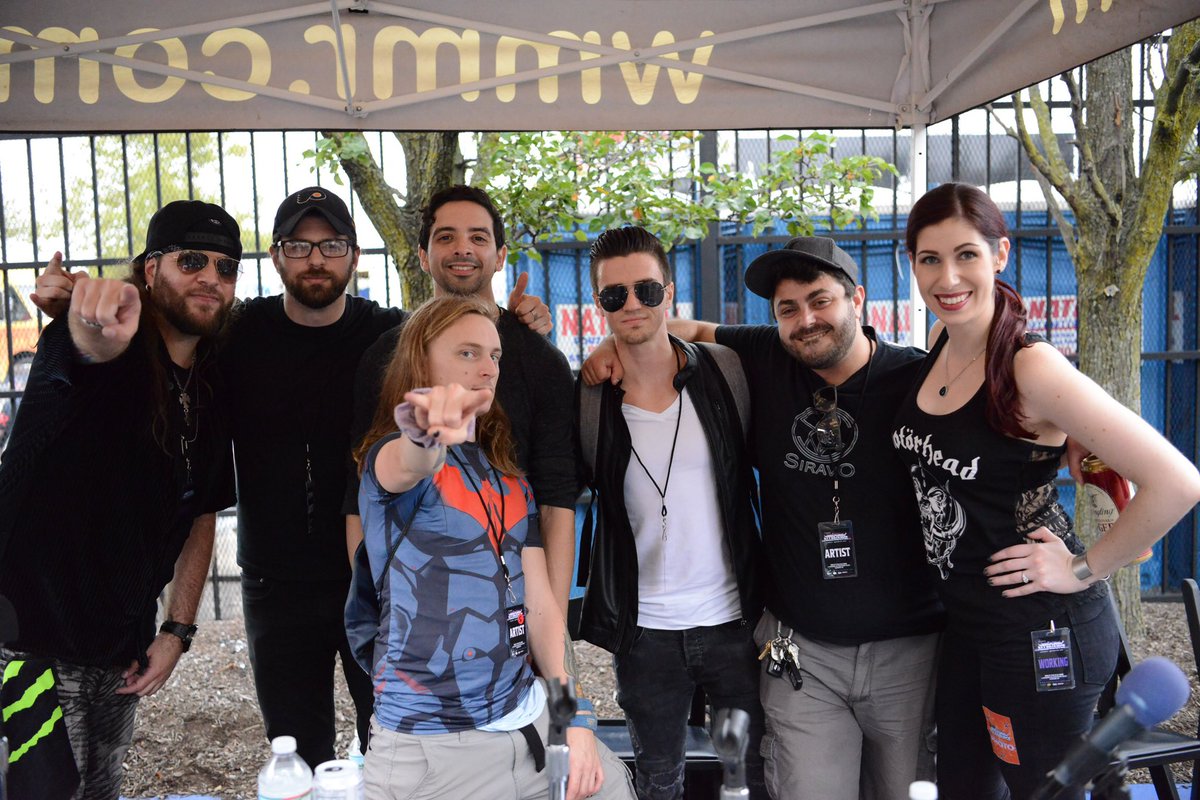 SiravoBand's tweet image. Thanks to @brentporche and @radio_sara (@933WMMR) for the interview after our set at @RockAllegiance this past weekend! Great people and great conversation on-air! We especially loved talking about the story behind “Down” #chickeneatingbastards #wingit #siravo