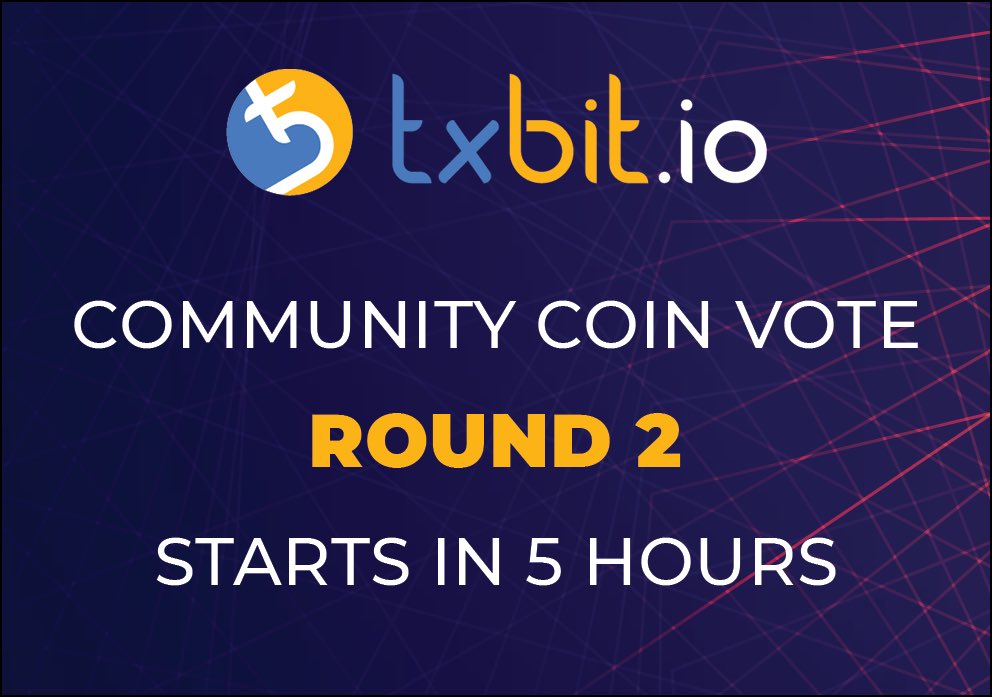 txbit_io's tweet photo. Round 2 of the https://t.co/RAZohjBJRF #CommunityCoinVote begins in 5 hours!!!! 

Get your #Crypto community ready to win a free listing on #Txbit 

#Giveaway #Masternodes #Cryptocurrency #Blockchain #Airdrop #SolarisCoin $XLR https://t.co/nYoAA5jw3k