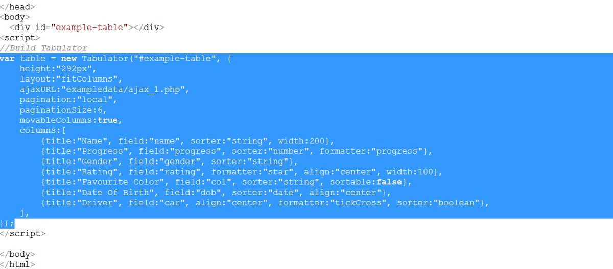 pcp_system's tweet image. Interesantno #dataTables
#Tabulator #ajax #exampledata
blog.pcpsystemsoftware.com/Tabulator/