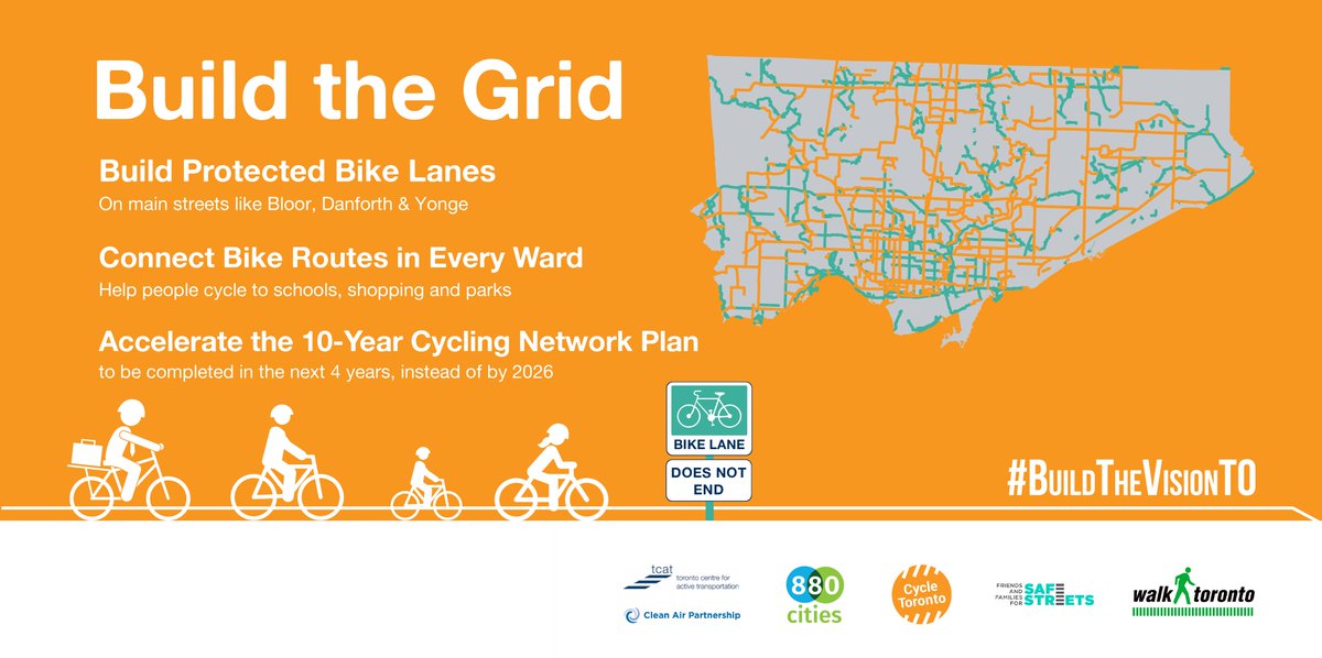CycleToronto's tweet image. We've celebrated wins on Bloor, Richmond, Adelaide, Sherbourne, &amp;amp; others. Now it's time to build out a city-wide network, including our main streets. Let's get it done in the next 4 years! ow.ly/xR5B30m86pt #BuildtheGrid #BuildtheVisionTO #BikeTO #SafeStreets