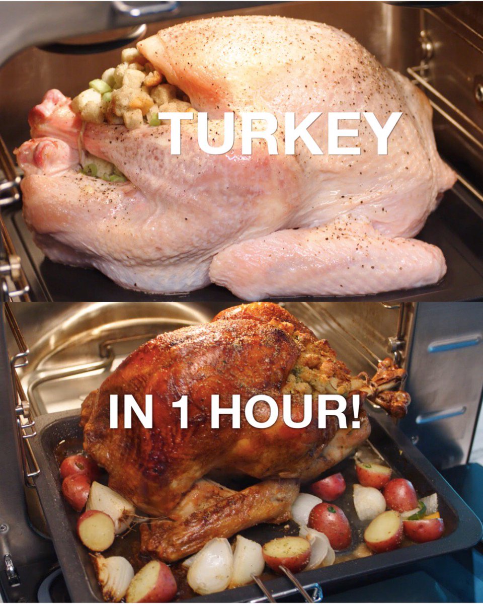 SaltonGroup's tweet photo. It can be a really #HappyThanksgiving when your turkey is ready in 1 hour #SaltonPressureOven #ChangingtheWayYouCookAtHome 🍗🍽🍂 Available exclusively at @LondonDrugs https://t.co/op3uT0wDFJ