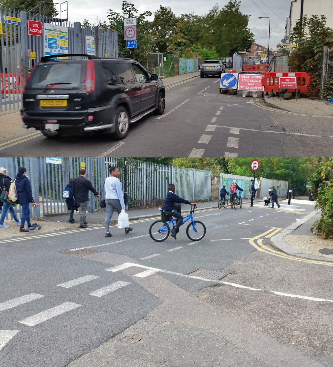 #wfminiholland has transformed the streets around #Stoneydown Park Primary, removing thru traffic thereby prioritising the vulnerable. @CllrCoghill