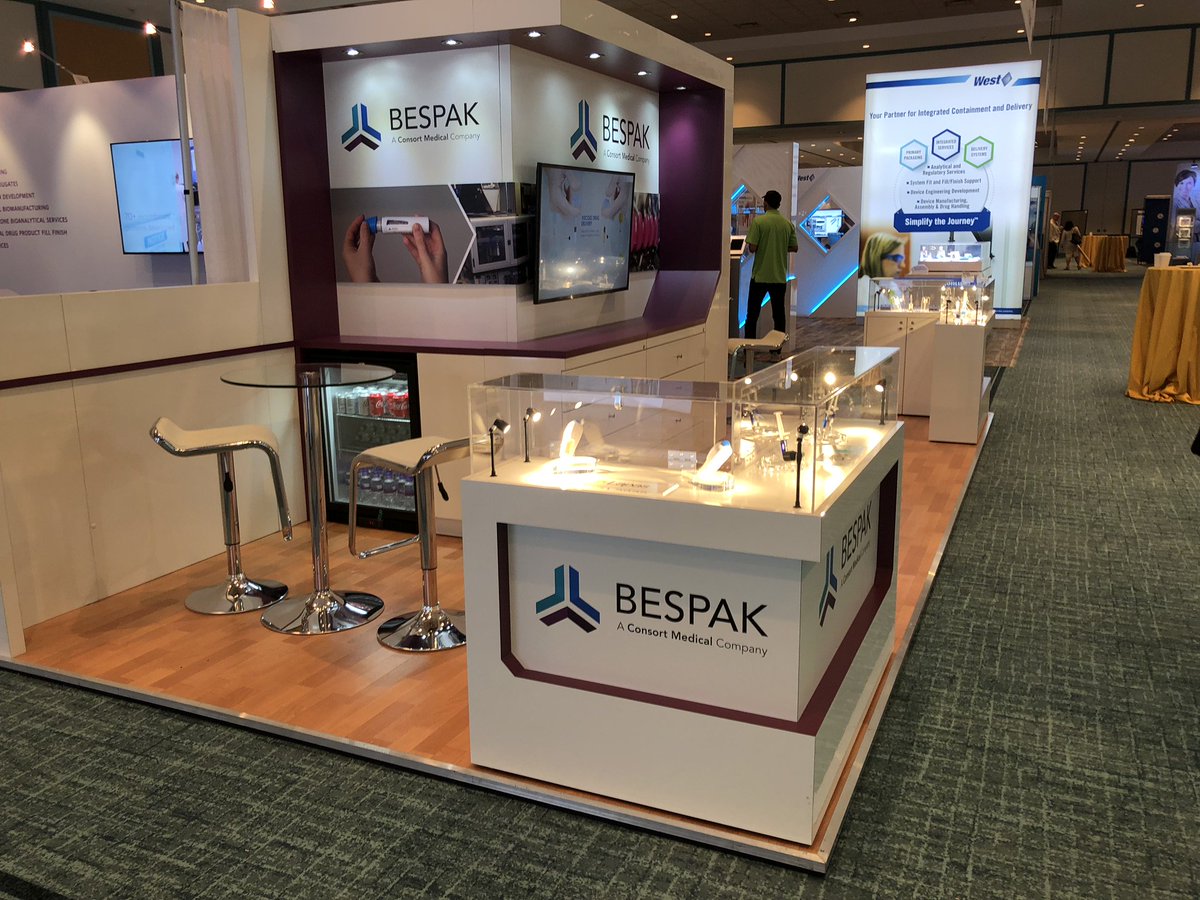 AbovelineLtd's tweet image. Over the weekend the Aboveline team completed the build up of an exhibition stand for @Bespak_ at #PDAPFS We love the stand and hope everyone over the next couple of days continue to enjoy the event! 
#bespak #pharmaceutical #exhibition #exhibitionstand #event