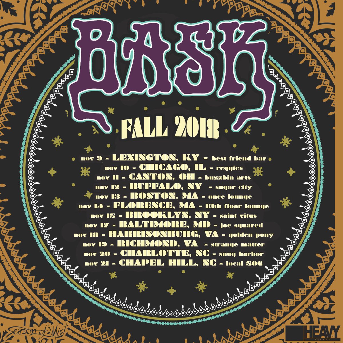 thebandbask's tweet photo. We are very excited to announce we are now part of the @SeasonofMist family.
We hope to see you on the road in November and are stoked for this next chapter of our journey.
📸: @Jameykay_Arlie
#baskband #basknc
#seasonofmist https://t.co/2sQ7OsUQXM