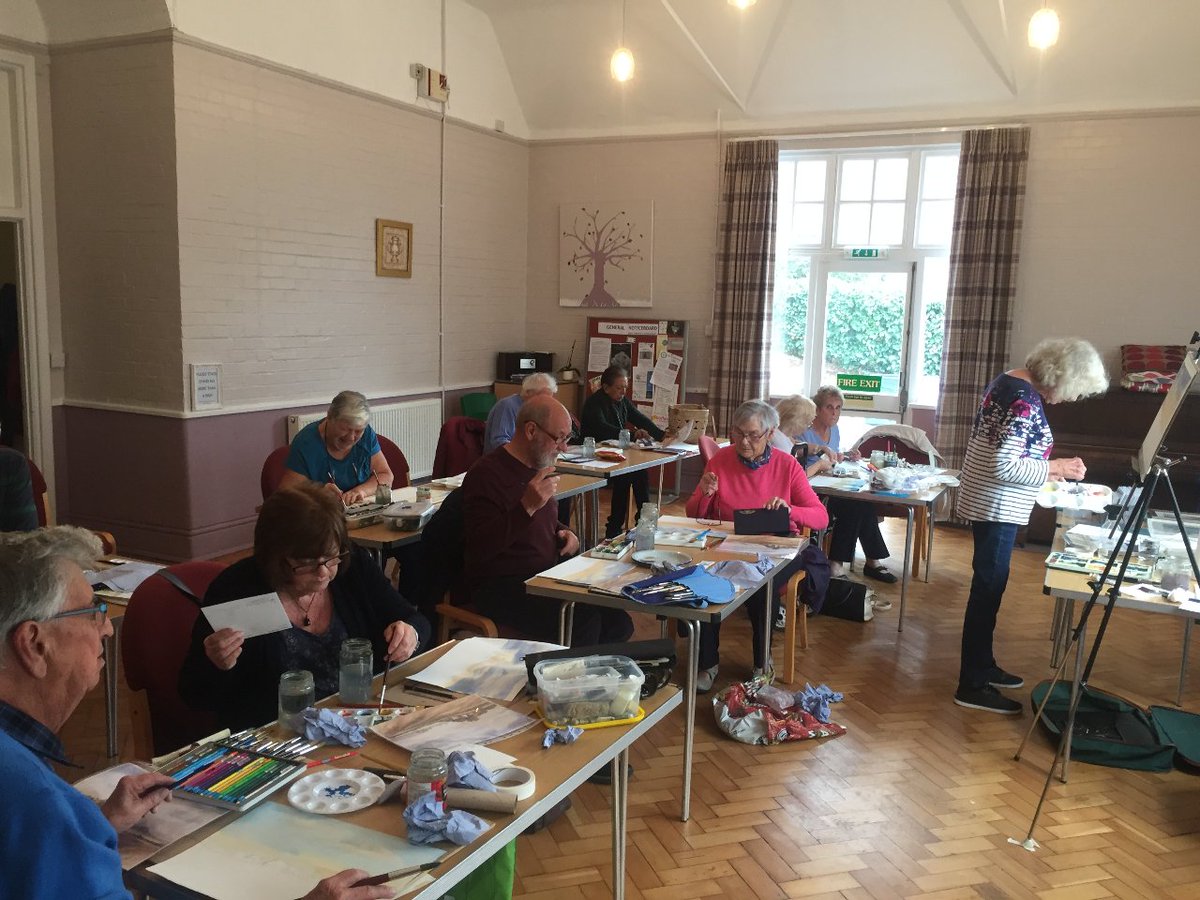 Our budding artists are enjoying a specia masterclass with Heather Brown today! #watercolours #getcreative #nevertoold
