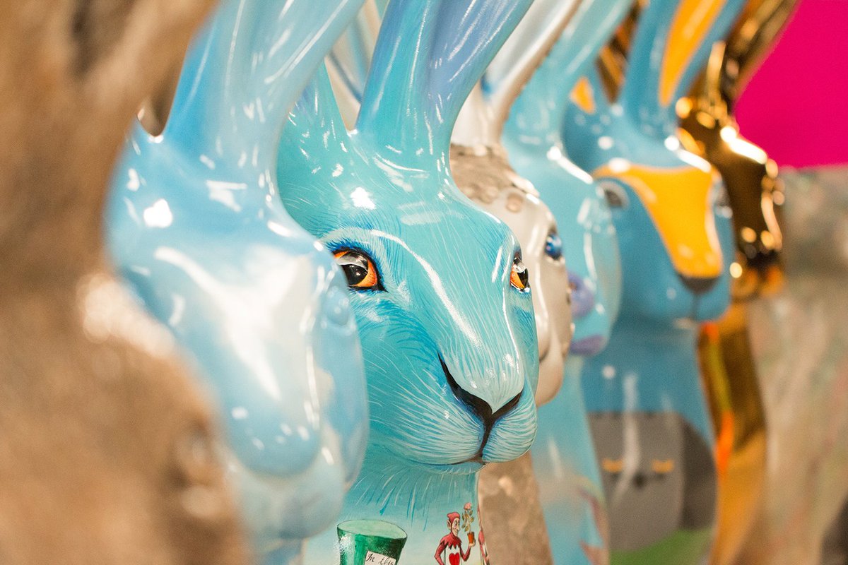 Have you seen all the @GoGoHares2018 outside <a href="/TheForumNorwich/">The Forum Norwich</a> yet?! 👇🐰 📸 After trail-blazing across #Norwich &amp; #Norfolk, catch all of the sculptures + 2 special additions until Weds before they’re auctioned for <a href="/break_charity/">Break</a>. Tickets from £2.50. bit.ly/2y90dst