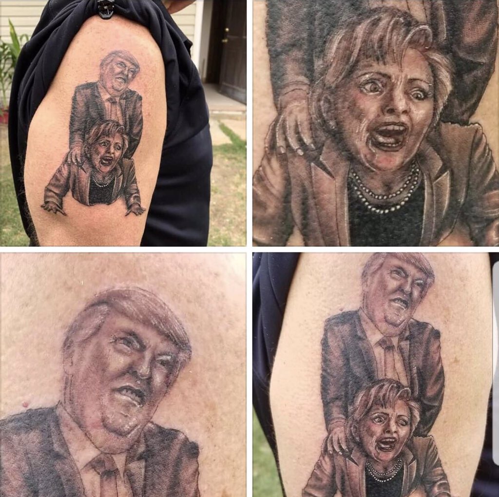 Дональд Трамп тату