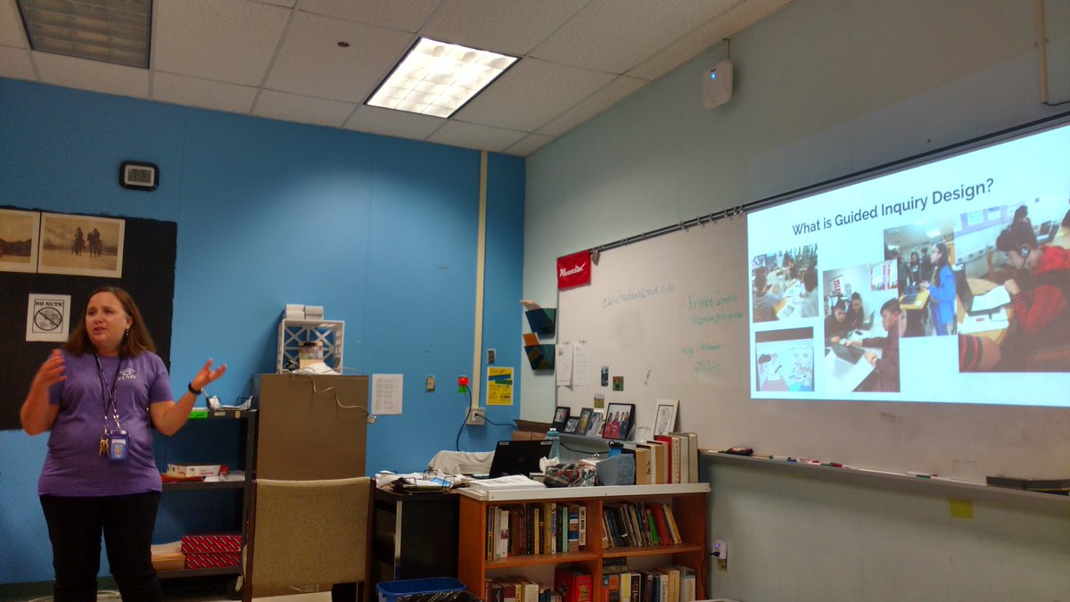ClareGartlan's tweet photo. Loved learning about guided inquiry with @kfzlibrarian @ChantillyHSLib #ChantillyPyramidDay #ChantillyPride https://t.co/1fZZGiSnNV