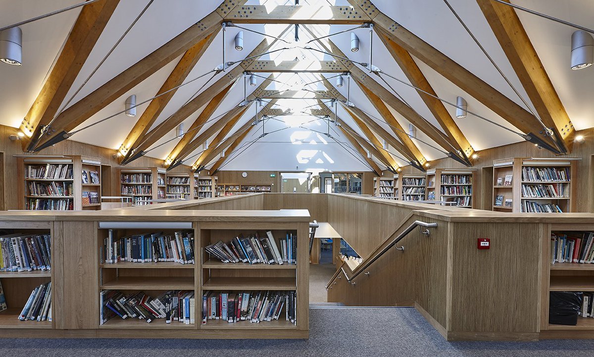 Acoustic_grg's tweet photo. #LibrariesWeek
Here we used an acoustic stretch fabric ceiling to enhance the elegant ceiling in this busy school's stunning new library
#Clipso #education #Ambience https://t.co/fKm2ek3s7X