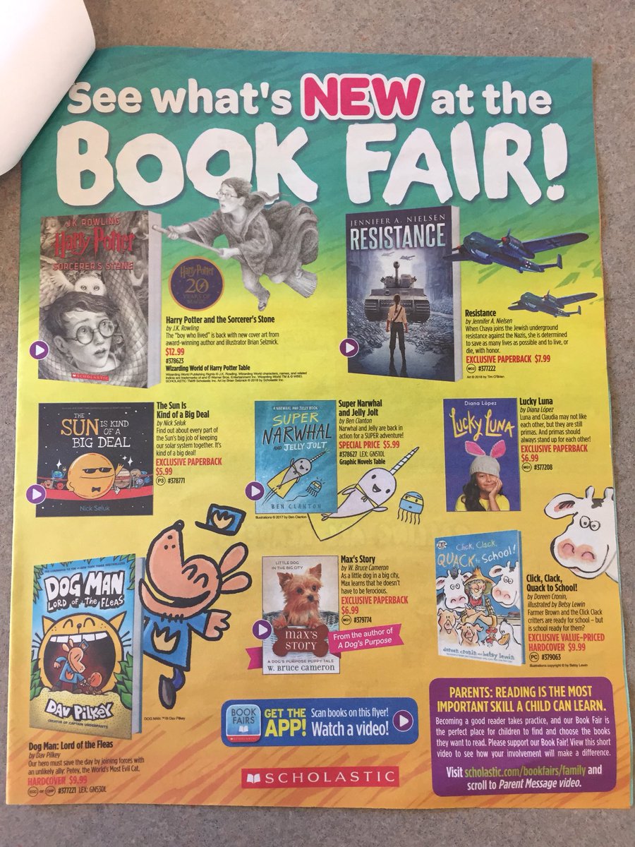 RESLibrary_DCS's tweet photo. Our Scholastic Book Fair begins on Thursday! Excited for some new books! https://t.co/nFr4l8kSWh