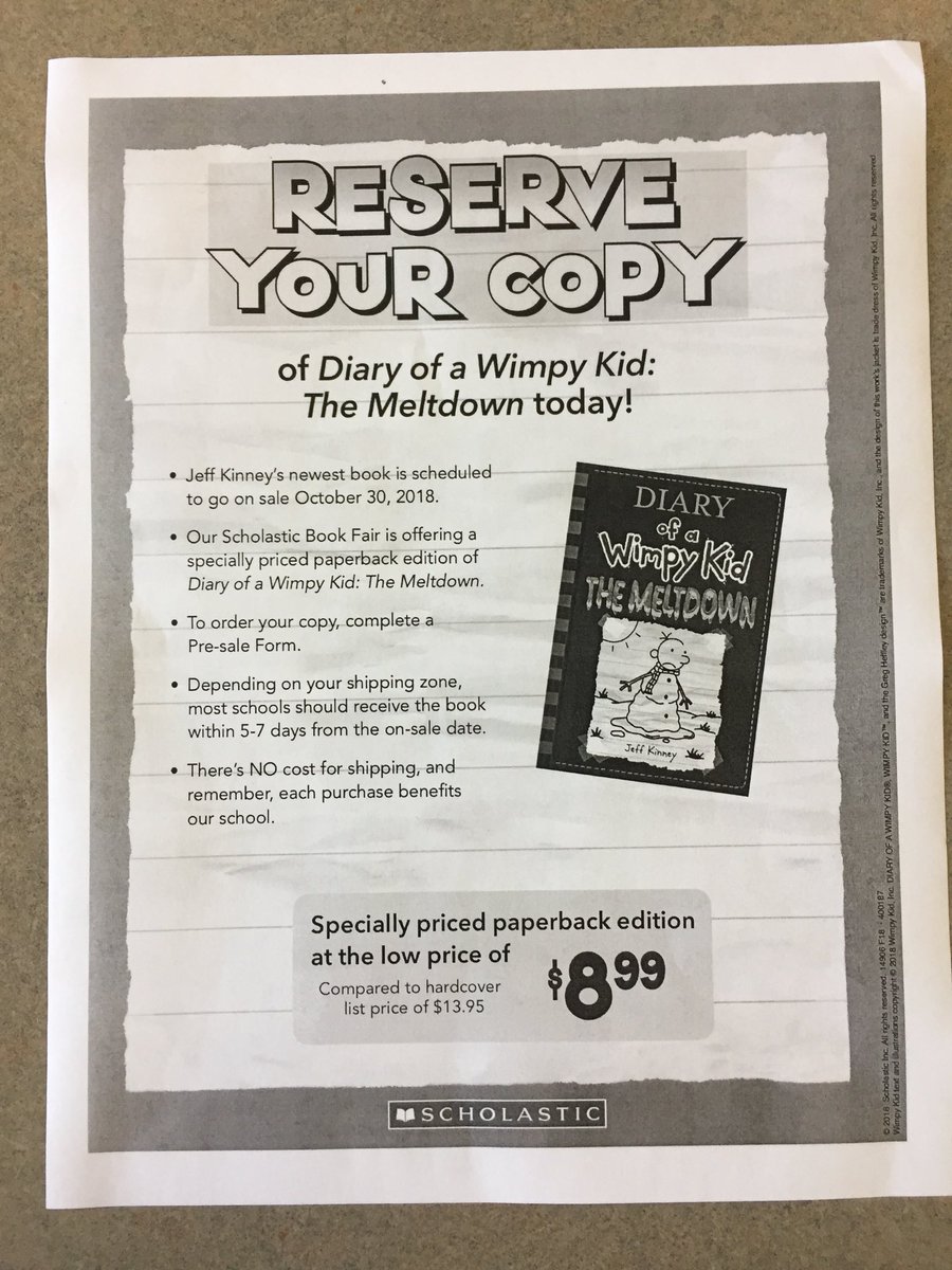 RESLibrary_DCS's tweet photo. Our Scholastic Book Fair begins on Thursday! Excited for some new books! https://t.co/nFr4l8kSWh