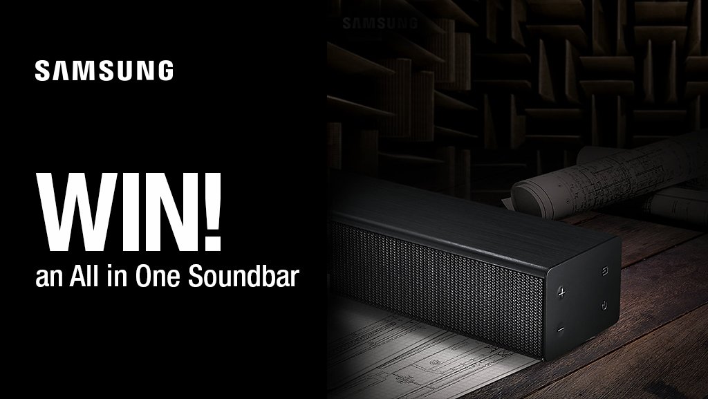 HughesDirect's tweet photo. Don't forget to enter our latest competition to #WIN a @SamsungUK All In One Soundbar!
Simply follow us @HughesDirect &amp; RT 🍀🎁
Ends 10/10/18, Ts&amp;Cs apply - https://t.co/CnneDWTnDR https://t.co/AaPZrVM2jy
