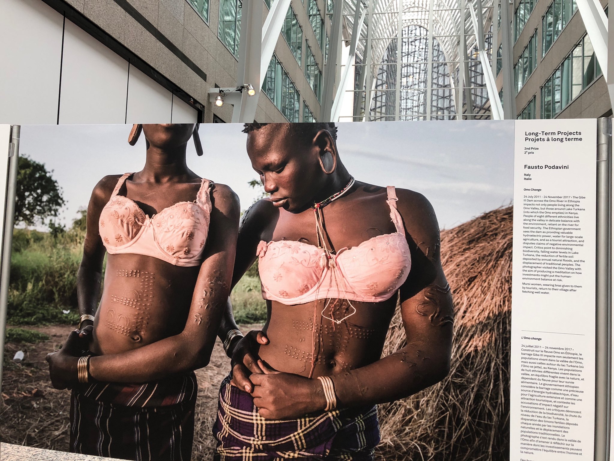 Ellen Roseman on X: here's a shot of Ethiopian women, wearing bras given  to them by tourists. Check out their elongated ears and skin markings.  #WPPh2018  / X