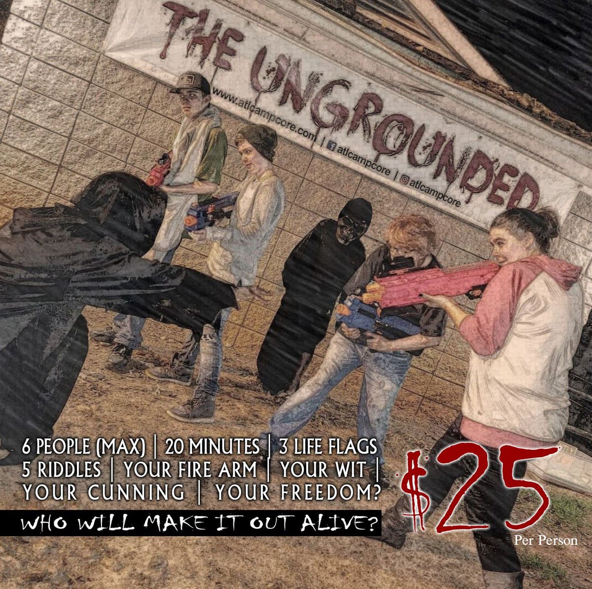 ATLCampCORE's tweet photo. ATLs ONLY Halloween Escape Adventure!! 
DEFEND, SOLVE, ESCAPE

Every weekend in Oct.
RESERVATIONS REQUIRED!!

Group discounts available.

https://t.co/riFY3Qfqjj

FB/IG - Atlcampcore

#thrillerescape #Halloween #Atlanta #atlcampcore #escapeadventure #theungrounded  #perkersonpark https://t.co/KTkTtvrUUz
