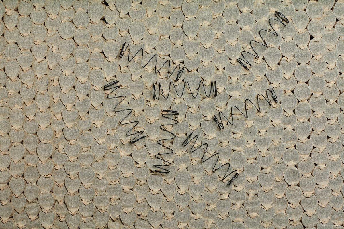 At the core of select Kluft mattresses, you’ll find thousands of hand-nested and hand-sewn calico-encased coils. Key to the Kluft feeling, the nested construction lets each coil move independently and contour to the shape of your body. #Kluft #Mattress #Bloomingdales #Hudsonsbay