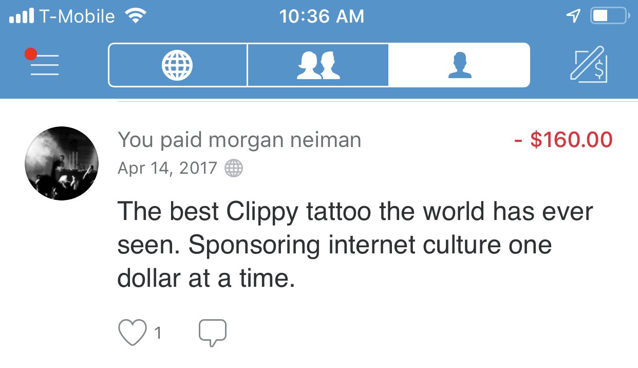 Dani Deahl on Twitter: "Wow so I am finalizing my tax docs and was like...  wtf is this random Venmo expense from last year? So I looked it up. IT WAS  WHEN