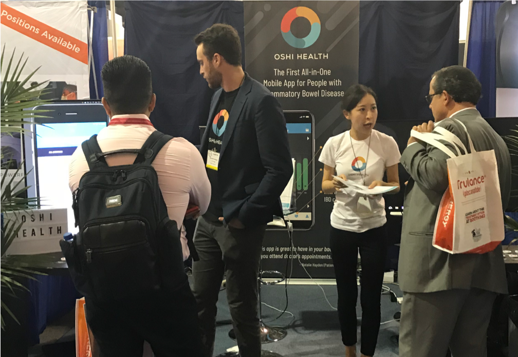 OshiHealth's tweet photo. ACG Day Two: #TeamOshi hard at work at Booth 260!
#ACG18 #OshiHealth #DigitalHealth
#IBD #Crohns #Colitis https://t.co/FUEg6BewaD