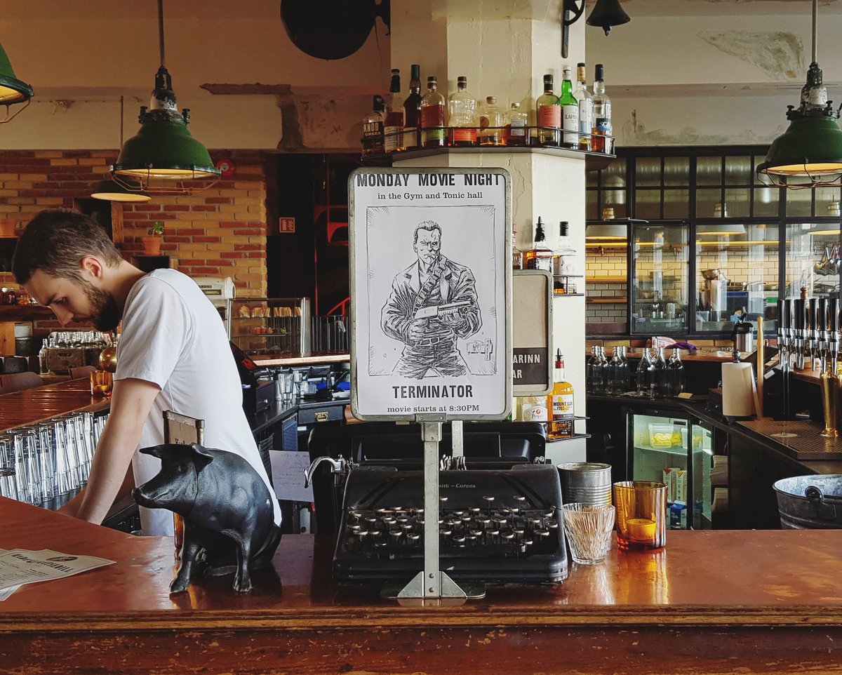 Movie night: Terminator starts at 8pm 🤖