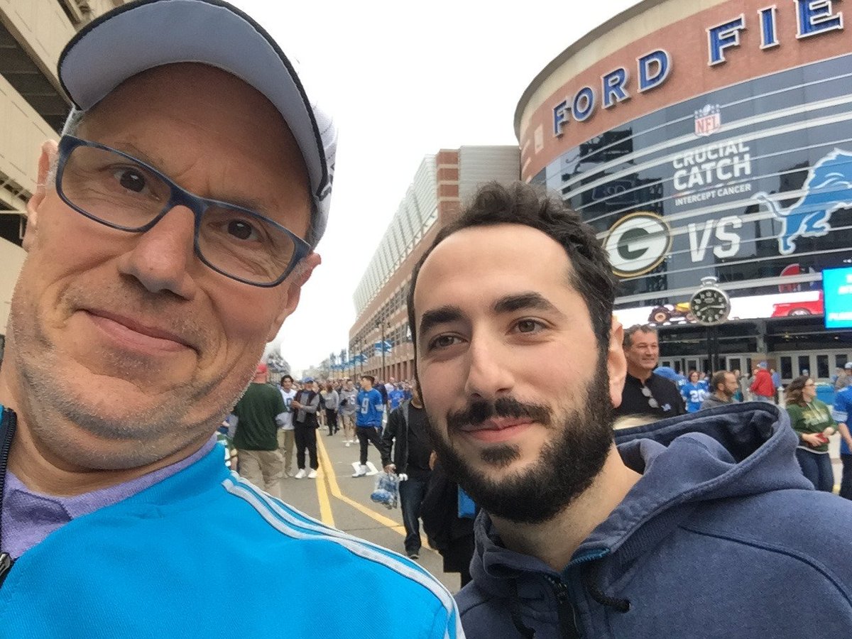 howiebenc's tweet photo. 5th annual road trip to Detroit to see the Lions play.  This year with @mrjakec and my brother Larry and niece @jaimieclem.  Hard to keep up with them!  Looking forward to next year! https://t.co/JJm5jpTidl
