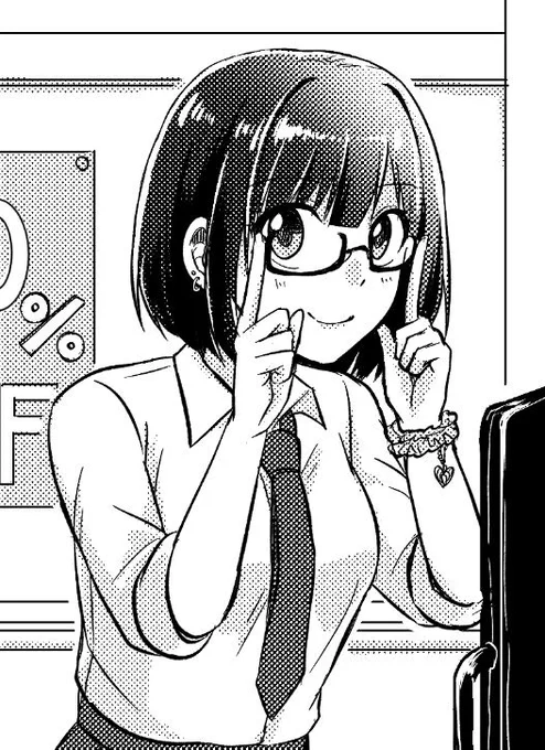 君のお眼鏡に適うかな?
本日の締め!眼鏡っ子あんまり描かないので新鮮。 