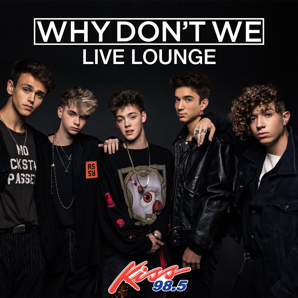 Noah_OnAir's tweet photo. The secret is out! Did you hear? So excited that we are finally able to tell you guys! @KISS985BUFFALO welcomes @whydontwemusic to Buffalo for an exclusive live lounge! Listen weekdays for your chance to win your way in! https://t.co/GeLrCNbl7c