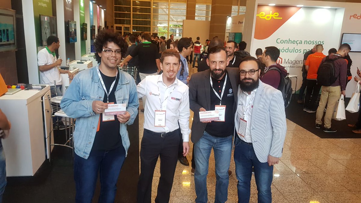rodrigomourao36's tweet photo. #mm18br #SponsorADev Congrats to Oséias and William, the winners of Magento Certification Voucher!! Thanks @PeterManijak and @MagentoU https://t.co/Ez65LNGVvd