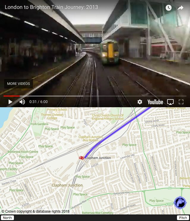 away_team's tweet photo. Here's a sneak preview of @Mapbox & @OrdnanceSurvey's #OpenZoomstack data integrated with our #WebVMT prototype, so now we can sync location with video & 3d maps in a web browser. Try the 2d version for yourself at https://t.co/bWnsxbAHom @charley_glynn @w3cdevs @opengeospatial https://t.co/y3JpFb4LAB