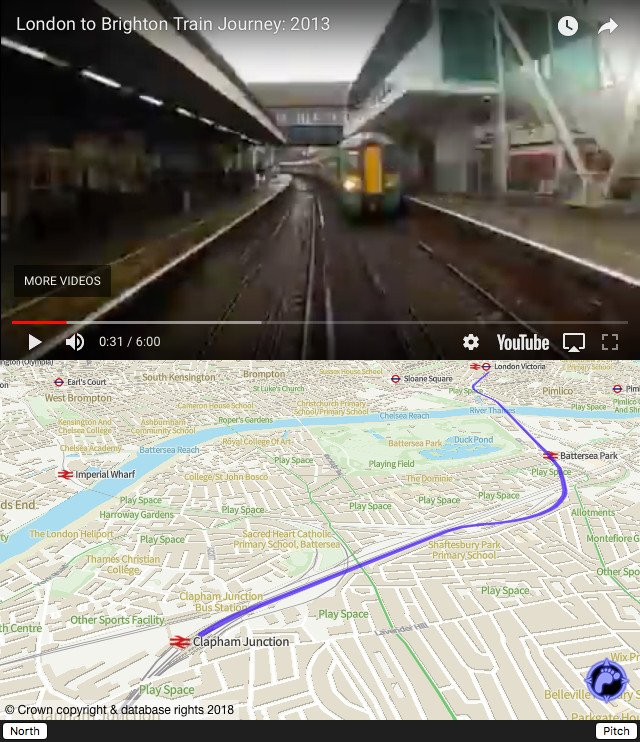 away_team's tweet photo. Here's a sneak preview of @Mapbox & @OrdnanceSurvey's #OpenZoomstack data integrated with our #WebVMT prototype, so now we can sync location with video & 3d maps in a web browser. Try the 2d version for yourself at https://t.co/bWnsxbAHom @charley_glynn @w3cdevs @opengeospatial https://t.co/y3JpFb4LAB
