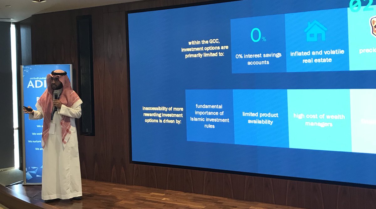 ADIBTweets's tweet image. Coming up next, Haseed from Saudi Arabia. A robo-advisor that combines proven wealth management advancement with the crucial infrastructure to enable Islamic investment and address the underserved GCC region 
#fintechaccelerator #fintech @FintechHiveDIFC @ADIBTweets