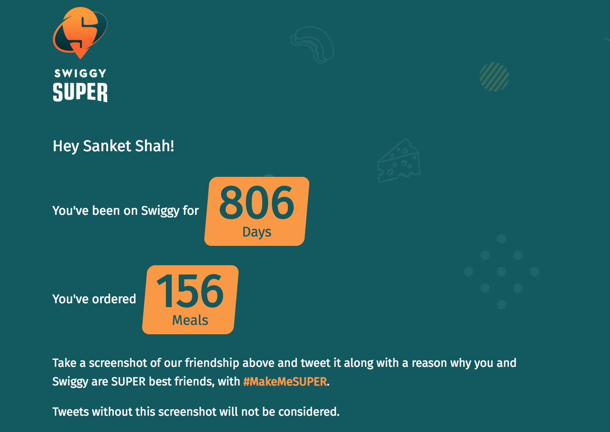 shahsanket30's tweet photo. Awesome Journey with Swiggy, It's been more than 2 years now.  #MakeMeSUPER https://t.co/HIHnBvz15s