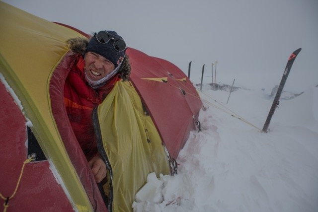 GORETEXeu's tweet photo. #ExpeditionUpdate: Stefan Glowacz set out on an expedition to Greenland by "fair means". Difficult weather conditions and low temperatures made their plans of crossing the inland ice shelf even more challenging and made a first ascent on Greenland's rock faces impossible. https://t.co/6QyhdHhNJC