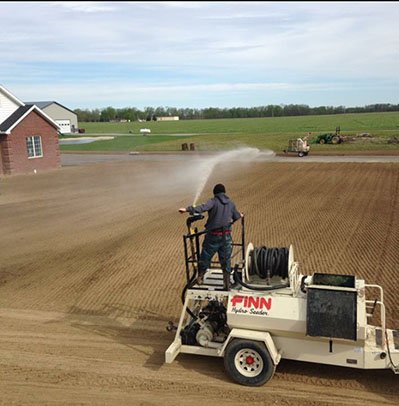 FinnCorporation's tweet photo. Honorable Mention in the WTF? Photo Contest. Great pic Josh!!  
Josh Kleman of Dynamic Lawn Installations in Kalida, Ohio – FINN All Seasons is Josh's Dealer. #GreatEndUsers https://t.co/DI2Xx24I3J
