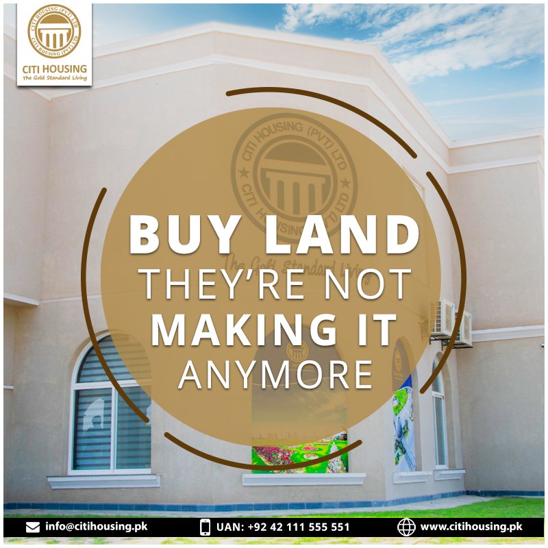 CitiHousingOffi's tweet photo. "BUY THE LAND THEY'RE
NOT MAKING IT ANYMORE"
#Get_Ready_Multan #Coming_Soon #Citi_Housing_Multan #Development_Work_Satarted #MDA_Approved_Project #Best_Investment_Opportunity #CitiHousing #The_Gold_Standard_Living https://t.co/DpjAkfEfep