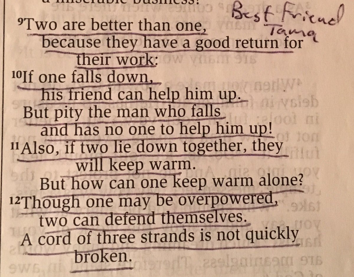 T_B_Garrison's tweet photo. Ecclesiastes 4 https://t.co/MLKl127dIQ