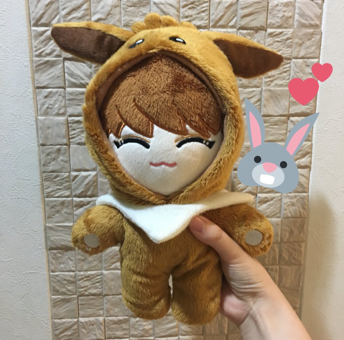 svt_170319's tweet photo. @SEVENTEENGO1 様
無事に届きました！
早速着せてみました！すごくかわいいです😂💞
ありがとうございました☺️

@hani17melody 님
무사히 도착했습니다.
매우 귀엽습니다🐰❤
만들어 주셔서 감사합니다🙇🏻‍♂️ https://t.co/TgavALbtLN