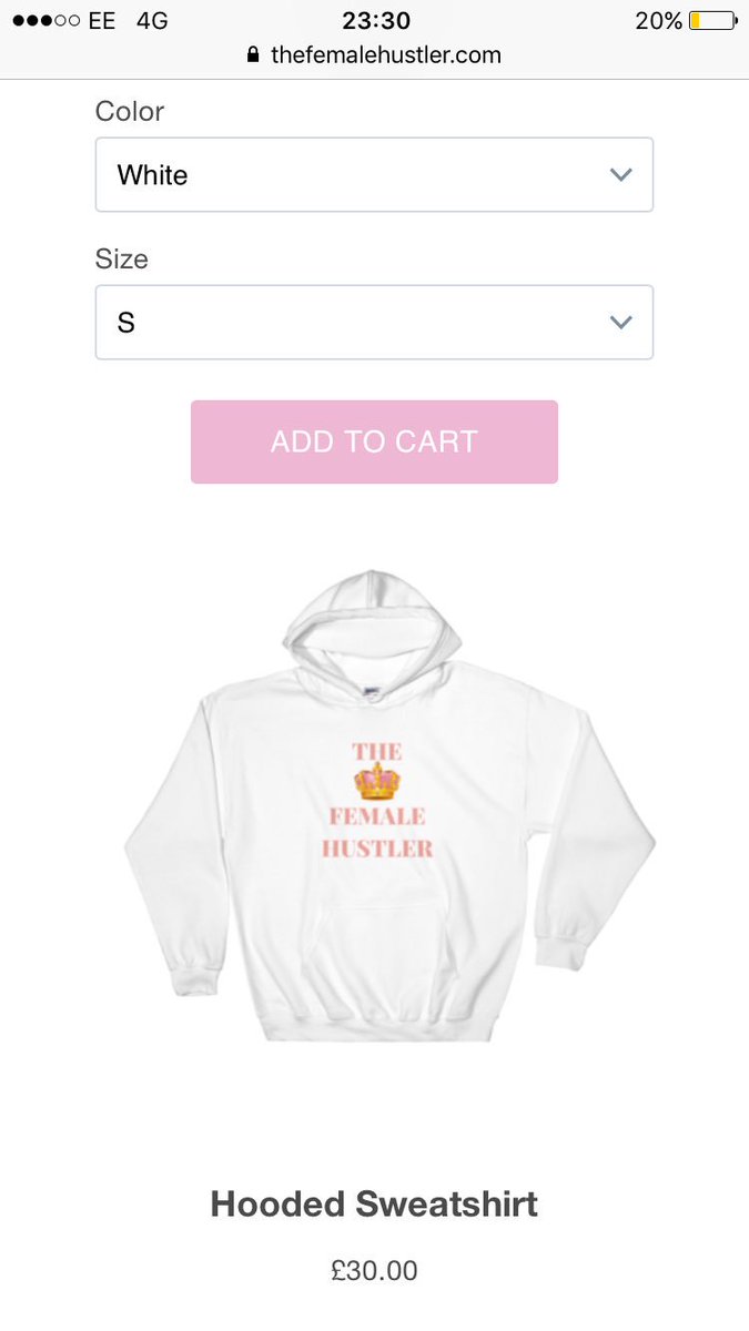Female__Hustler's tweet photo. We're doing a Female Hustler giveaway! First 10 of our female hustlers to DM us a print screen of their ticket for tomorrow's event gets a free #femalehustler hoody sent to them 👑👑👑 #thefemalehustler #femaleboss https://t.co/2YDQf7g4xt