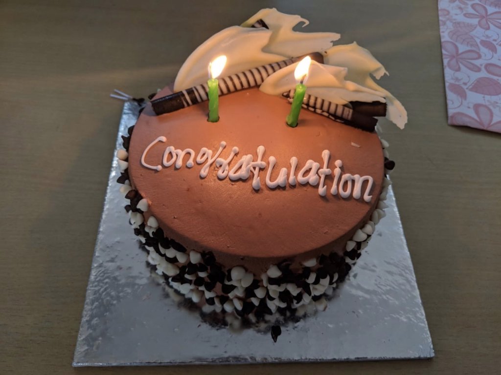 ArtooTrills's tweet photo. A super-special tea-time celebration at Artoo, with a congratulatory cake and card for our @nasscom @Design4India_ win that @FreshworksInc sent across to us! Thanks a ton! https://t.co/YecztXYH2y