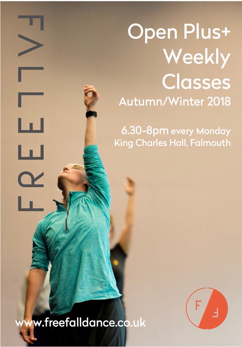 freefalldance's tweet photo. Week 2 of our Open Plus+ Classes is on TONIGHT. Fly, fall and sweat with us. Great people, Great atmosphere. Even better dance More info >>> https://t.co/kbiSbYokli  #danceincornwall @HallforCornwall https://t.co/QY8qtL07fU