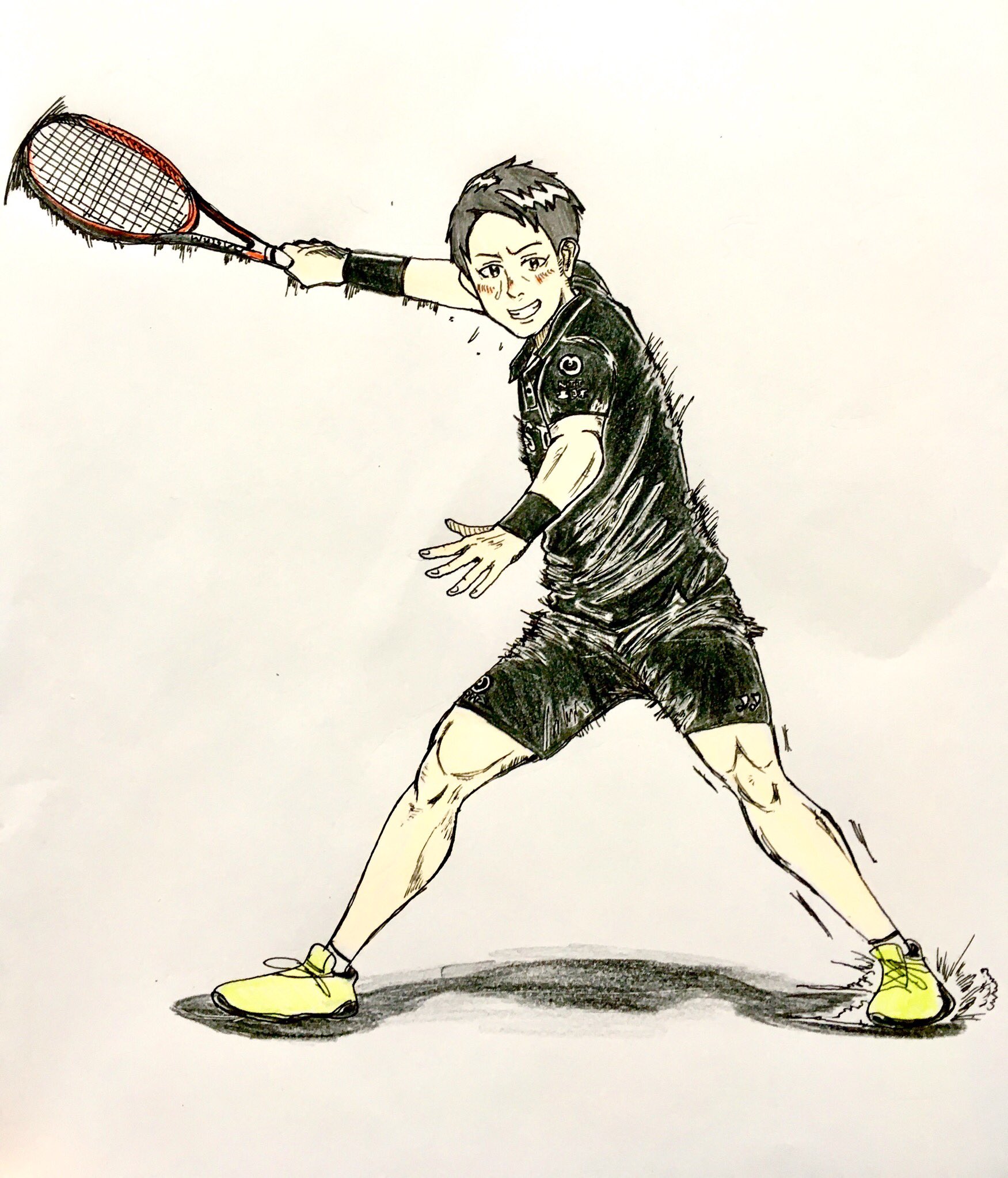 ソフトテニス イラスト かっこいい