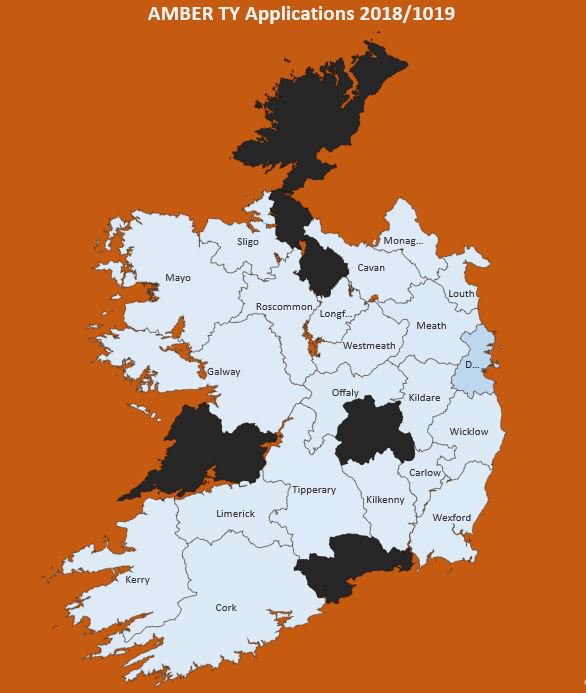 HughManning's tweet photo. Amazing response across #Ireland for @ambercentre #TransitionYear program! 5 counties missing that we will have to target for next year. Also fantastic is 16% more girls than boys applying! #STEM #Science #SciEd #Inspire #SciComm #Outreach #Data #TrinityIsSocial #BelieveInScience https://t.co/mSCgTgGut3