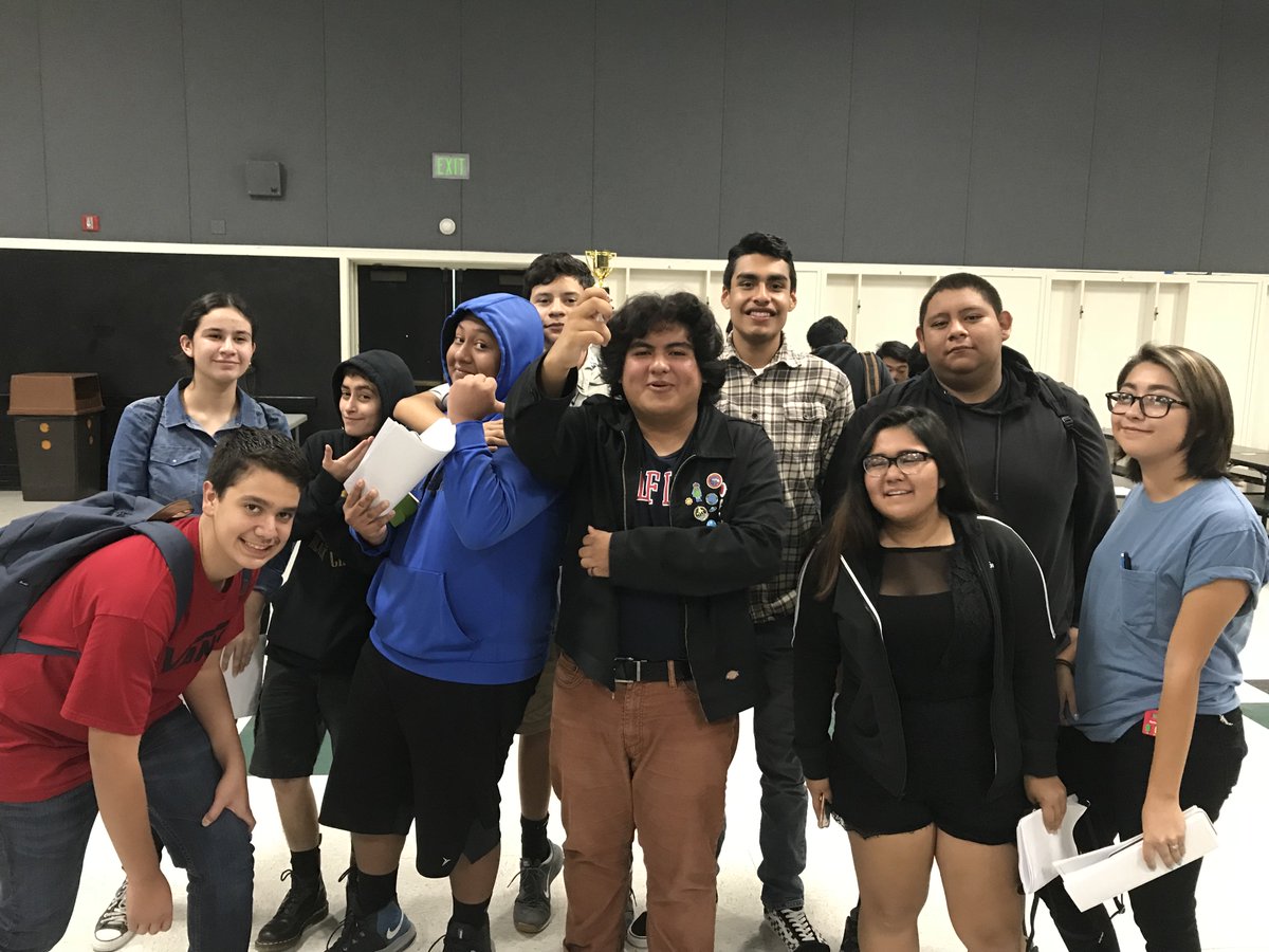 GarfieldHSELA's tweet photo. Good job AcaDeca for representing at the Fall Classic in Granada Hills this weekend. And congrats to Ulises Ruiz for being the team's top scorer! Check out that trophy, bro! https://t.co/mgn7EmLcP6