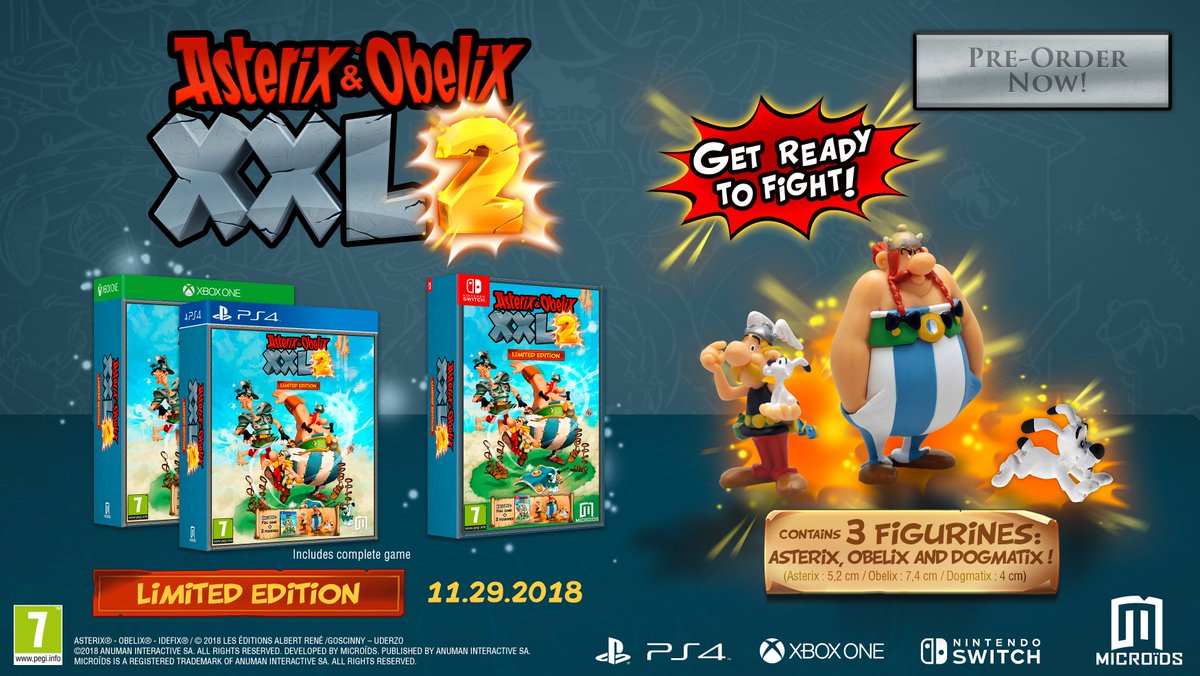 Microids Asterixetobelixxxl2 Limited Edition Contains Video Game For Nintendoswitch Or Playstation4 Or Xboxone 3 Figurines Asterix Obelix And Dogmatix Pre Oder Now Available On 29 11 T Co 3odpo2sco0