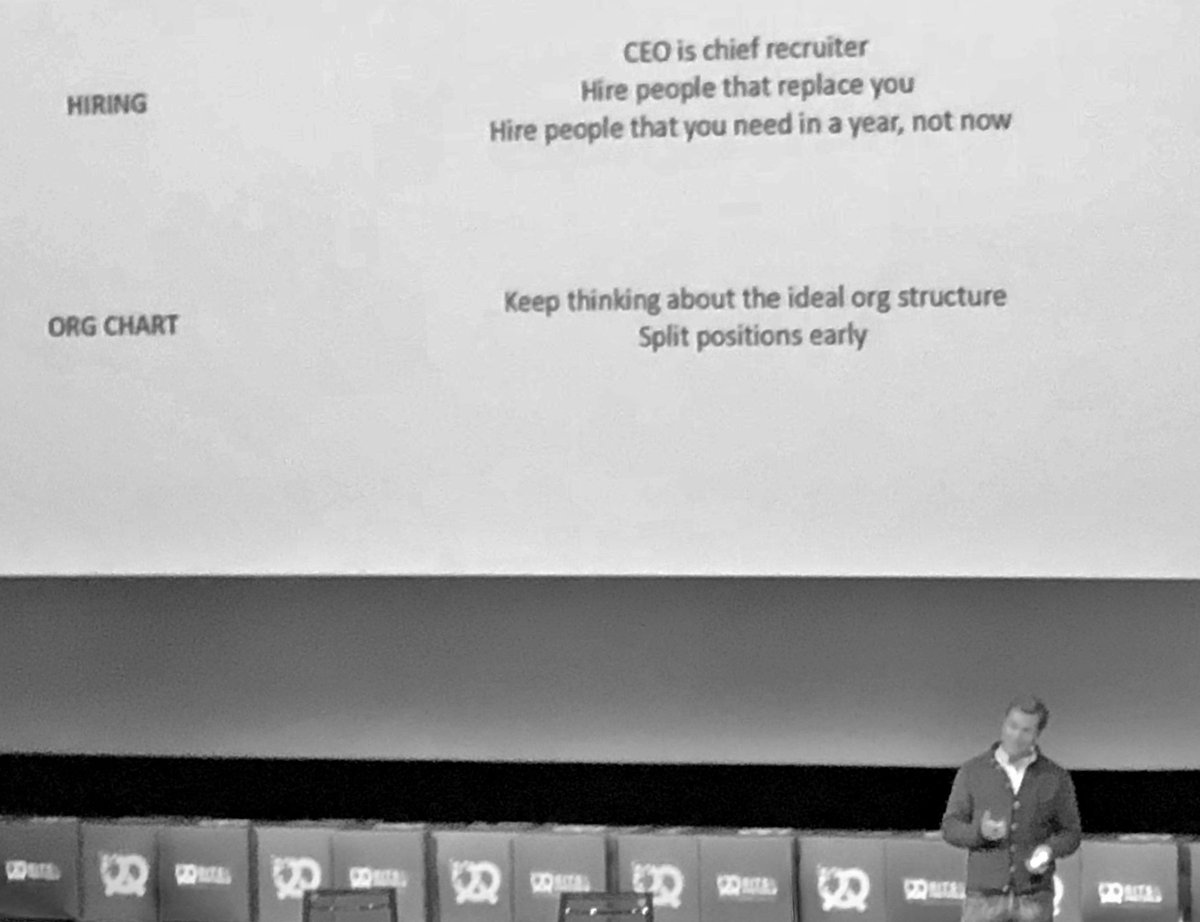 The360Leaders's tweet photo. "You need an AAA+ team across all positions. CEO is your chief recruiter. Always aim to hire people that can replace you" David Kuczek live from HV Holtzbrink Ventures at @bitsandpretzels Academy stage
#bitsandpretzels #bits18 #startup #360leaders #360events #tech #technews #live https://t.co/IYHOtNB7sR