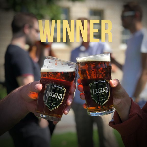 DartmoorBrewery's tweet photo. Congrats Andy Smith! ! 🍻 You have won yourself a polypin of #LegendAle! Message us your address and we will send it over! #DartmoorBrewery https://t.co/yEcjRiqtiX