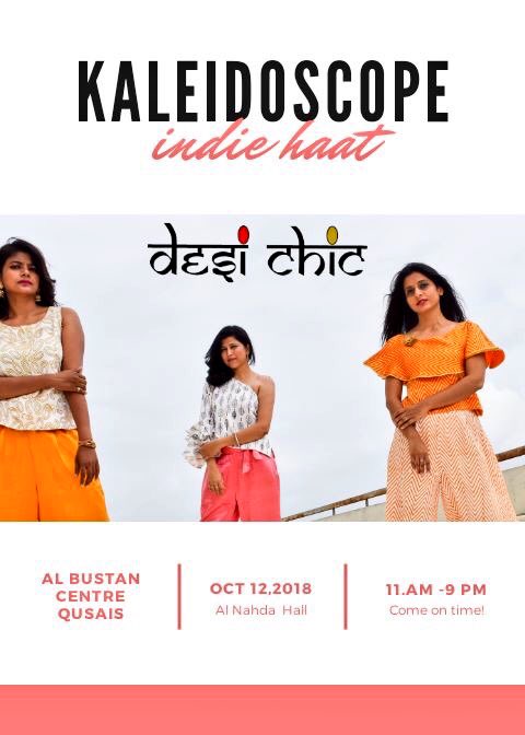 divyaverma2001's tweet photo. Be your own sunshine with Desi chic only at Kaleidoscope’s Indi Haat
DATE : 12 oct 2018
VENUE : Al Bustan Centre qusais 
TIMINGS : 12 – 9 pm ENTRY FREE &amp; Parking free 
For further Detail pls contact 0552728339 https://t.co/geMEw9k7Yr